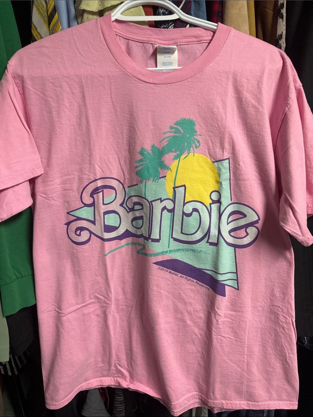 10. Port & Company Barbie Tee Shirt Sz L